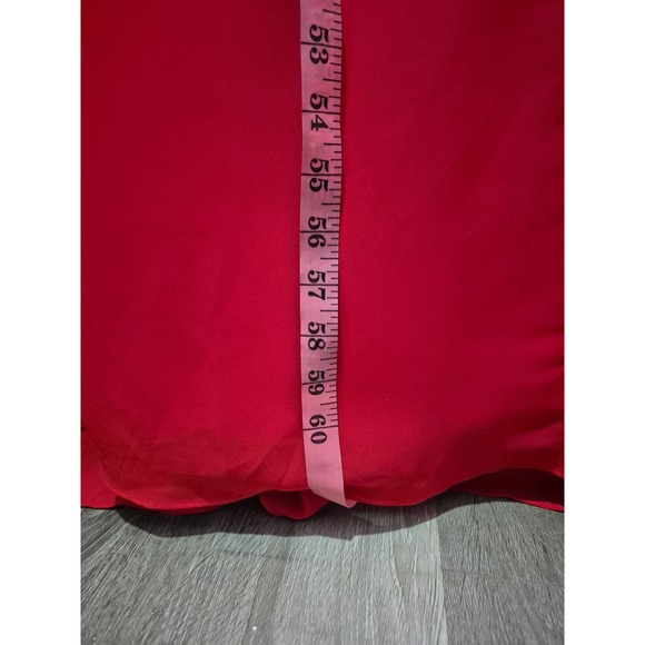 Chiclody Red Maxi Dress Long Bell Sleeve Sequin Cuff Formal Evening Gown New - Picture 10 of 15